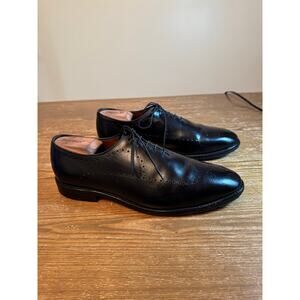 Allen Edmonds Fairfax Wholecut Oxfords in Black Antibes Calf, size 9.5 D